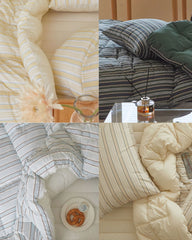 Premium防過敏雲朵被/條子-4色