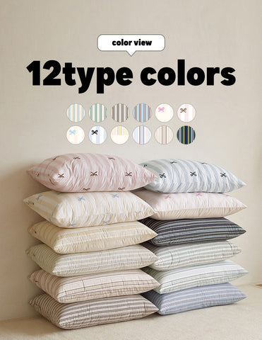 Premium防過敏夾棉枕袋(花紋)/12色